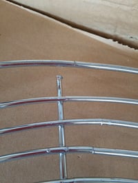 Cook'in garden Okrúhly krájací grilovací rošt, chrómovaná oceľ, 55 cm alebo 37 cm, sivý — vonkajší kovový krúžok na dvoch miestach previsnutý (stav: pozri 2. obrázok) 5