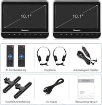 Naviskauto autós DVD lejátszó 2 fejtámlával, HDMI, 1080P, 128GB-ig 7