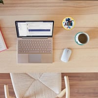 STARUBY Filc Poháralátét Szett 12 db - Abszorbens Kerek Italalátét Kávéhoz, Konyhába, 10 cm Átmérőjű Színes Mintás Dekoráció Irodába 5