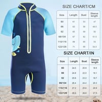 Kék SXSHUN gyerek neoprén shorty búvárruha UV-védelemmel, 98-104-es méret 6