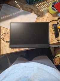 Prenosný monitor UFYQL 15,6", Full HD 1080P IPS, USB-C – chybný, na náhradné diely: Monitor nezobrazuje obraz (stav: pozri 2. obrázok) 3