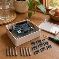 Kit laborator Arduino: Placă dezvoltare + Convertor I2C + 10x distanțiere PCB 1
