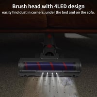 Dyson V7-V15 porszívókhoz LED-es padlókefe, puha sörtékkel - Univerzális tartozék 4