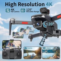 TTROARDS 31P Összecsukható Drón 4K Kamerával - 360° Akadályérzékelés, 5G WiFi, Kefenélküli Motor, 30 Perces Repülési Idő, 2 Akkumulátor 2