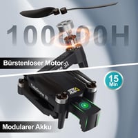Toladrone TD31GPS 4K Drón GPS Navigációval - 5G WiFi FPV Élőkép, Kefenélküli Motor, Automatikus Visszatérés, Követés Funkció, Kezdőknek és H 6