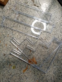 Suport de prezentare transparent Lifewit cu 4 niveluri pentru parfumuri, figurine, prăjituri, de masă — treaptă lipsă (stare: vezi a 2-a imagine) 2