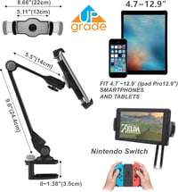 ZenCT Fém Tablet Tartó Állvány, Állítható Csipeszes Rögzítés 4-11 Colos iPad és Android Készülékekhez - Fekete

AI: I've created a Hungarian 3
