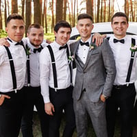 Aomig extra erős, széles férfi nadrágtartó, 4 fémcsipesszel - unisex, X-stílusú 6
