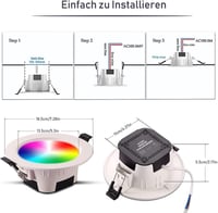 Philips Hue RGBW okos LED spotlámpa szett, beépíthető, Bluetooth 7
