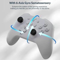 GuliKit KK3 Vezeték Nélküli Kontroller Nintendo Switch/OLED/Steam Deck/Android/iOS Eszközökhöz, Hall-Effekt Joystick, 23 Órás Üzemidő, 6-Ten 7