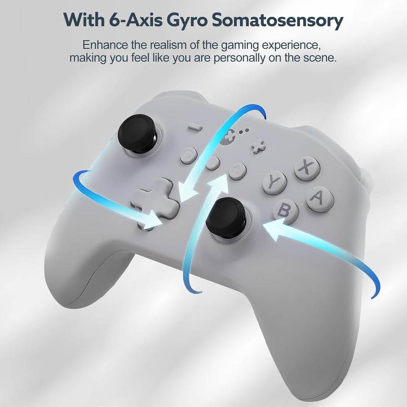 GuliKit KK3 Vezeték Nélküli Kontroller Nintendo Switch/OLED/Steam Deck/Android/iOS Eszközökhöz, Hall-Effekt Joystick, 23 Órás Üzemidő, 6-Ten