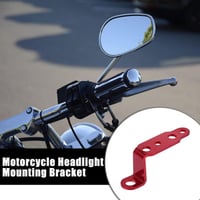 Motoforti univerzális motorfej lámpatartó szett - 2 db, piros 2