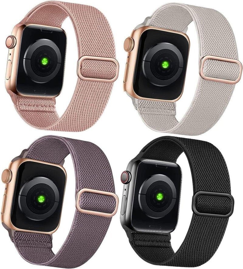 Apple Watch szíj szett - 4 db elasztikus nylon pánt, több méretben