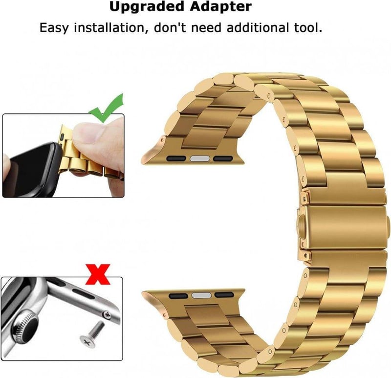 Apple Watch Prémium Acél Pánt - Kompatibilis Minden Sorozattal