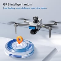 Gleto GPS Drón 4K Kamerával, 3-Tengelyes Gimballal, 50 Perces Repülési Idő, Akadályérzékelés, Követés Funkcióval, 249g Alatti, Összecsukható 3