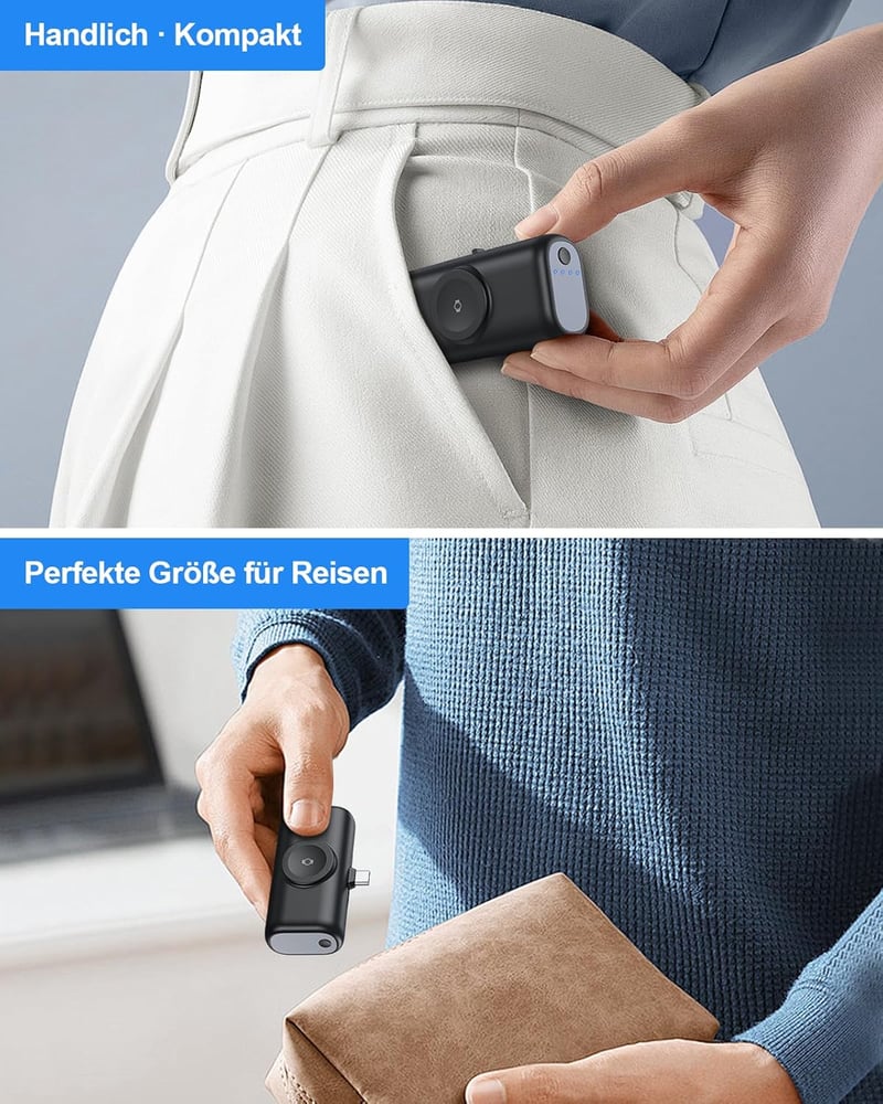 ADADPU 5000mAh 3az1-ben Power Bank Samsung Galaxy Watch iPhone gyorstöltés