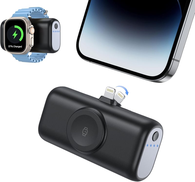 ADADPU 5000mAh 3in1 Power Bank iPhone Apple Watch gyors töltés