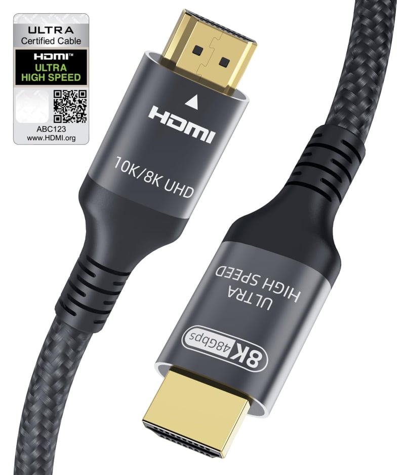 Adauxter HDMI 2.1 kábel 1,5m 48Gbps 8K 60Hz 4K 240Hz eARC