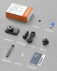 iZEEKER 4K Autós Fedélzeti Kamera WiFi Funkcióval, 2160P Felbontás, 32GB Kártyával, Éjjellátó, Hurokfelvétel, G-Szenzor, 24 Órás Parkolóőr 8