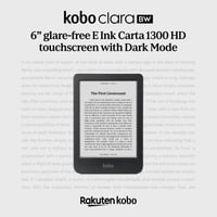 Kobo Clara BW E-olvasó 15,2 cm Tükröződésmentes Érintőkijelzővel, ComfortLight PRO, Sötét Mód, Hangoskönyv, Vízálló, 16GB, Fekete 2