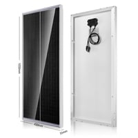 Nicesolar 100W monokristályos napelem panel 12V-os akkumulátorokhoz, lakókocsikhoz, hajókhoz 3