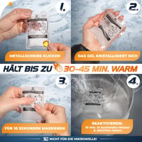 HOT.N.CHILL Újrahasználható Kézmelegítő - 10 Másodperc Alatt Felmelegszik - Hajlítható Zsebmelegítő Párban - Fekete-Fehér Hőpárna Gyerekekne 4