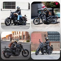PSLER Honda Rebel CMX1100 Háttámla Üléspárna Csomagtartóval - Motoros Sissy Bar Hátsó Utasnak, Fekete Acél Váz, 2021-2024 Modellekhez 7