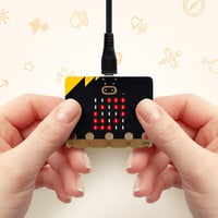 GeeekPi BBC Micro:bit V2.2 Programozható Fejlesztői Panel - Kódoláshoz és Oktatáshoz, Beépített Szenzorokkal, USB Kábellel és Elemtartóval 7