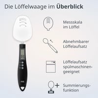 ADE digitális kanál mérleg 0,1g pontosság 300g kapacitás fűszerméréshez 2