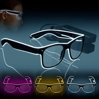Villogó LED Neon Szemüveg - Flintronic Partikellék Fesztiválokra, Halloweenre 6