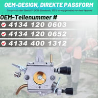 Karburátor a zapaľovacia cievka Adefol pre krovinorez Stihl FS120 FS200 FS250 FS300 FS350 FS380 - súprava náhradných dielov 5 v 1 s tesnením 7