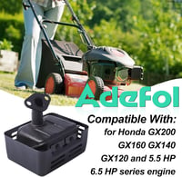 Adefol kipufogó Honda GX160 GX200 GX120 GX140 motorokhoz, csillapító és csővel 2