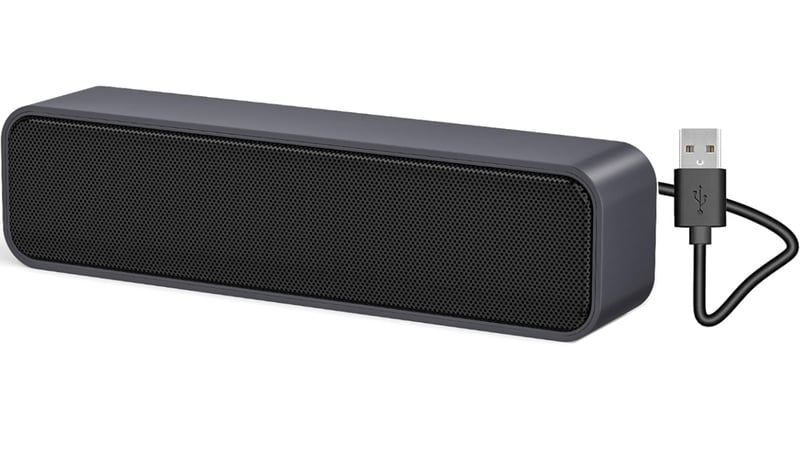 ADELGO SoundBar Mini USB zvučnik za PC i laptop - 5W stereo zvuk, Plug and Play povezivanje, kompaktna veličina, univerzalna kompatibilnost