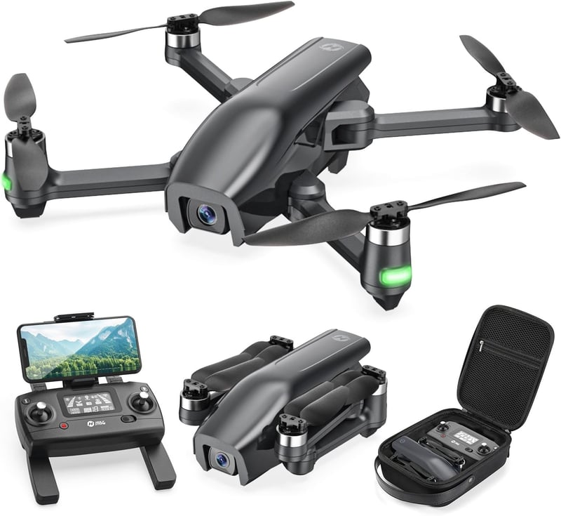 Holy Stone HS710 4K Kamerás Drón Felnőtteknek - GPS, 5G WiFi, Összecsukható Quadcopter Kezdőknek, Optikai Pozícionálás, Automatikus Hazatéré