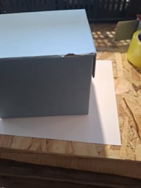 Fotobox s vekom Rössler S.O.H.O., modrý denim, 17x15x13 cm, organizér na vizitky, 1 ks, mierne poškodený obal 2