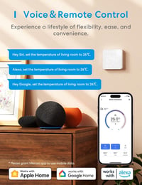 meross Okos Padlófűtés Termosztát - WiFi, HomeKit, Alexa és Google Kompatibilis, Érintőképernyős, Távirányítható, Programozható, LED Kijelző 6
