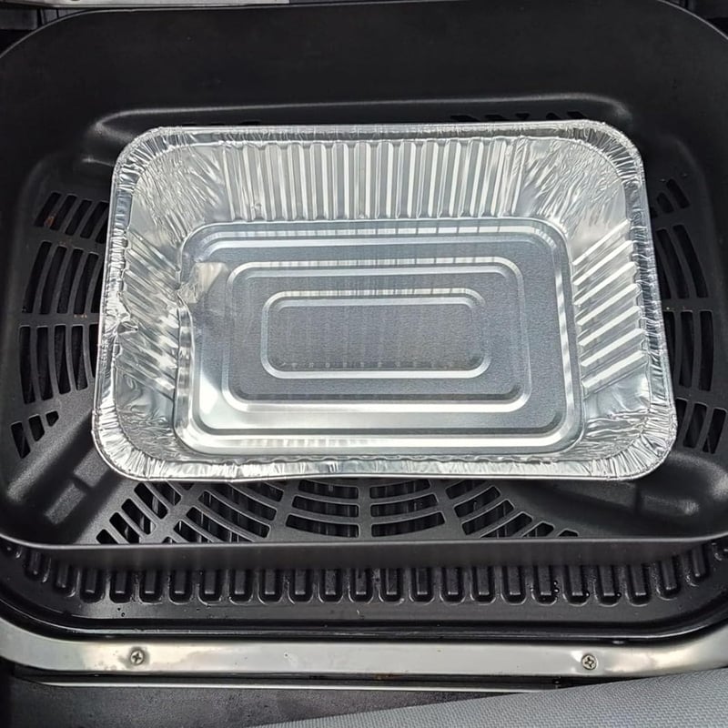 WELL GRILL Alumínium Zsírfelfogó Tálcák Ninja Woodfire és Weber Gázgrillekhez, 20 db Eldobható Csepp Tálca, 22x15 cm, Kompatibilis Weber 641