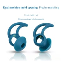 Adhiper Silikónové nadstavce pre slúchadlá Bose QuietComfort a Sport Earbuds, veľkosť S/M/L, 3 páry, čierne, náhradné koncovky 3
