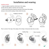 Adhiper Silikónové nadstavce pre slúchadlá Bose QuietComfort a Sport Earbuds, veľkosť S/M/L, 3 páry, čierne, náhradné koncovky 7