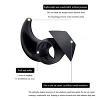 Adhiper Silikónové nadstavce pre slúchadlá Bose QuietComfort a Sport Earbuds, veľkosť S/M/L, 3 páry, čierne, náhradné koncovky 2