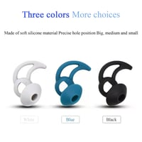 Adhiper Silikónové nadstavce pre slúchadlá Bose QuietComfort a Sport Earbuds, veľkosť S/M/L, 3 páry, čierne, náhradné koncovky 4