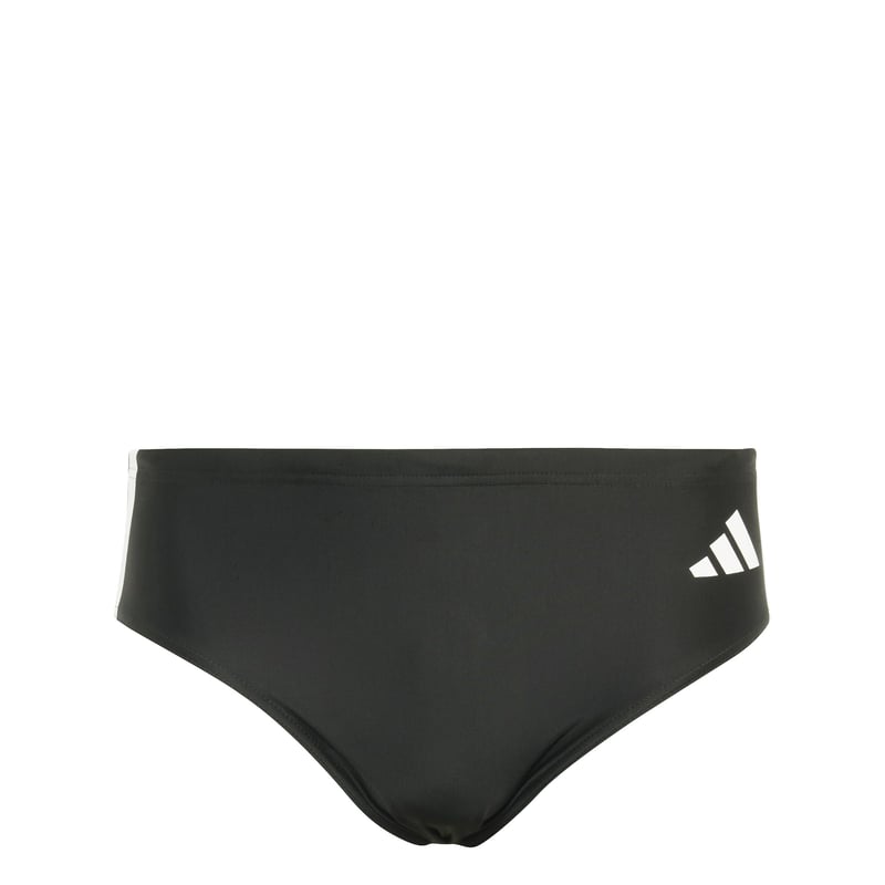 Pánske plavecké šortky adidas 3 Stripes – čierno-biele, veľkosť XL – pruhované plavky