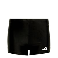 Șort de înot tip boxeri pentru băieți adidas 3-Stripes - Negru/Alb, mărimea 13-14 ani 1