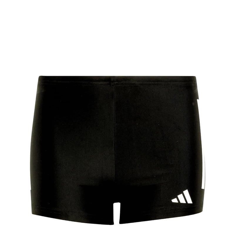 Șort de înot tip boxeri pentru băieți adidas 3-Stripes - Negru/Alb, mărimea 13-14 ani
