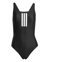 Dámske plavky Adidas 3 Stripes V-Back – čierno-biele, veľkosť 42 1