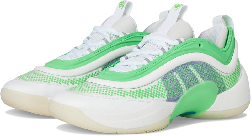 Adidas D.o.n. Issue 6 gyerek kosárlabdacipő - fehér/zöld/kék - 3 Big Kid méret