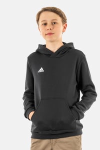 Detská mikina s kapucňou adidas Entrada 22, čierna, veľkosť 164, unisex bavlnená mikina pre chlapcov a dievčatá 2