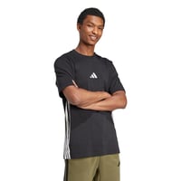 Pánske tričko adidas Essential Three Stripes Single Jersey - Čierna/Biela, veľkosť XXL 3