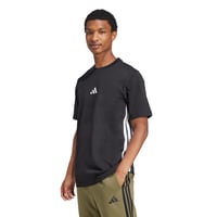 Pánske tričko adidas Essential Three Stripes Single Jersey - Čierna/Biela, veľkosť XXL 1
