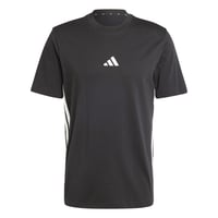 Pánske tričko adidas Essential Three Stripes Single Jersey - Čierna/Biela, veľkosť XXL 2